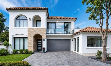Custom home construction project completed in Los Angeles California